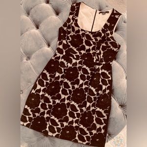XXI Floral Lace Overlay Cocktail Dress with Nude Color Lining. Size Small